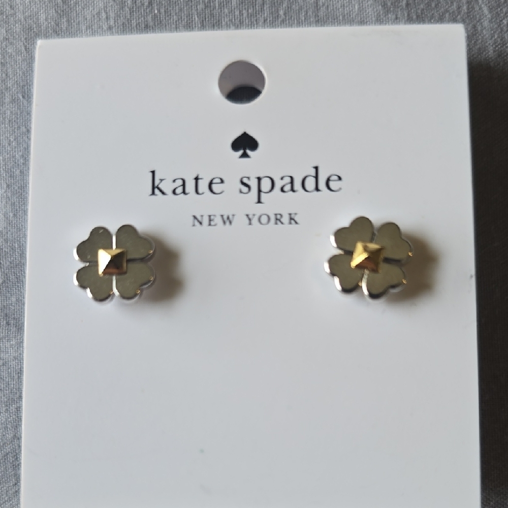 Kate Spade Two-Tone Floral Stud Earrings